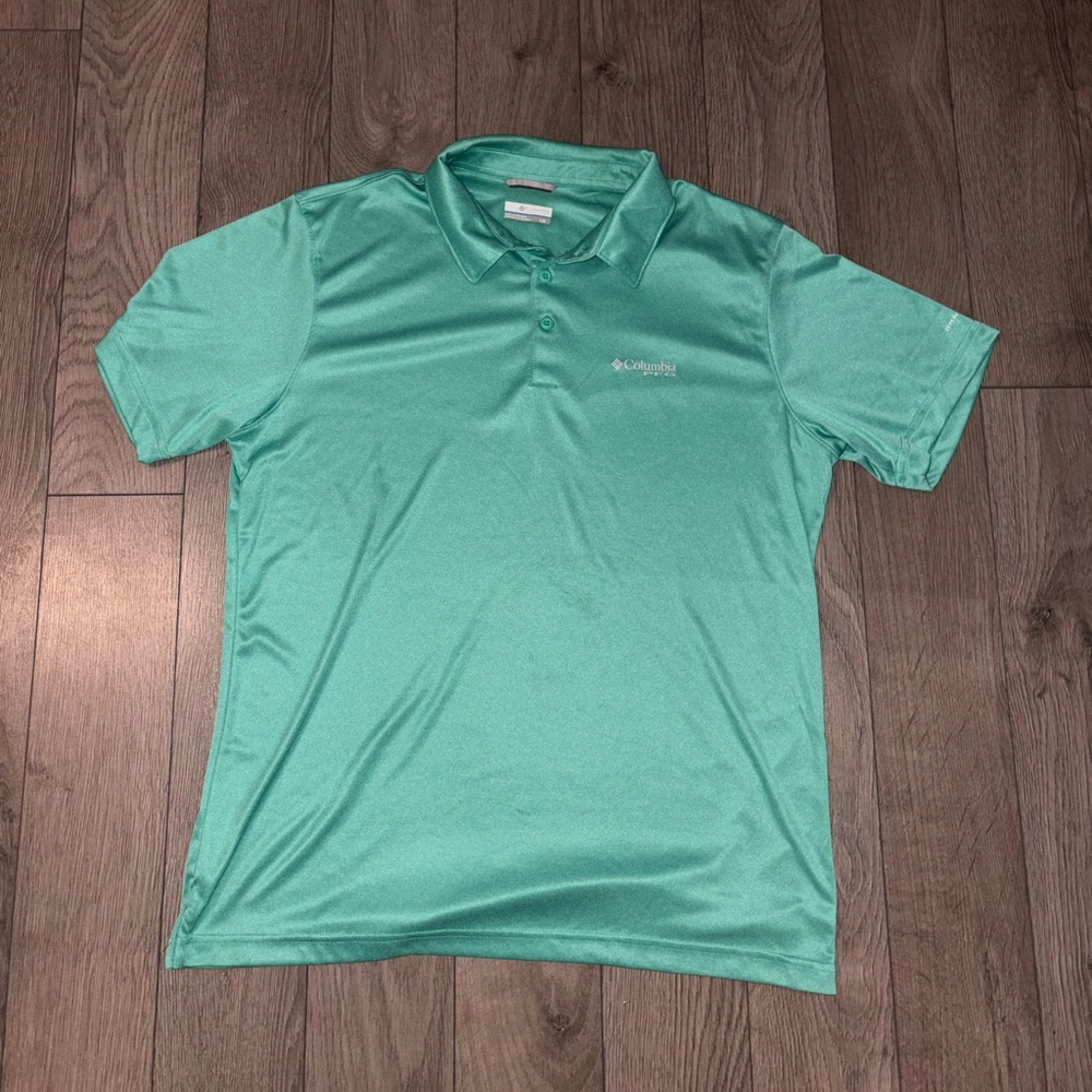 ❌SOLD❌ - Columbia Men's Aqua Polo Shirt